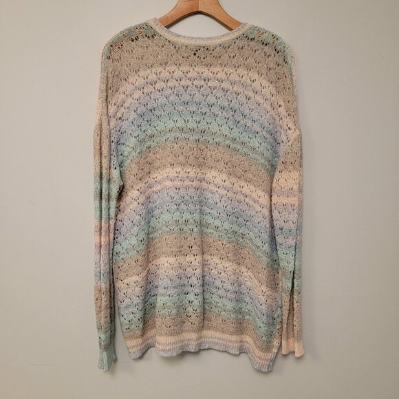 Show Me Your MuMu Sweater Pie In The Sky Rainbow Sorbet Knit S Oversized - Picture 4 of 6